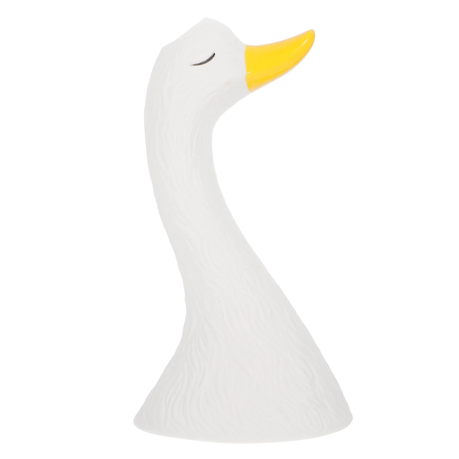 

Swan Vase Figurine Multi-functional Home Decor Ceramic Flower Decorative Head Container Arrangement Craft