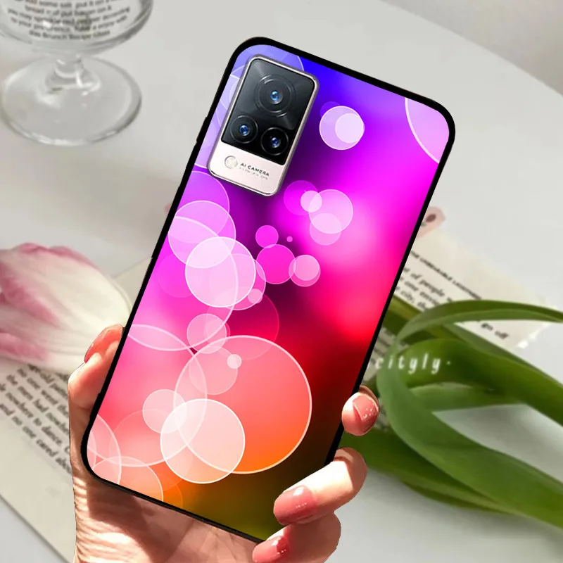 Soft Silicone Phone TPU Coque Cover for Vivo V21 Series - Protective s Shell