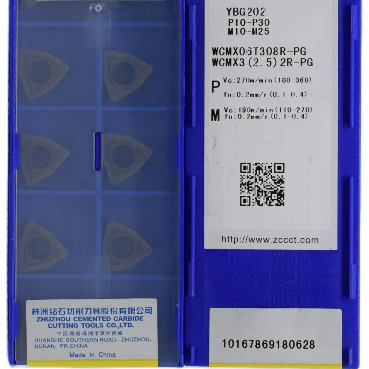 

ZCC WCMX06T308R-PG YBG202 Индексируемые сверла для обработки стали и нержавеющей стали WCMX 06T308R PG 10 шт./коробка