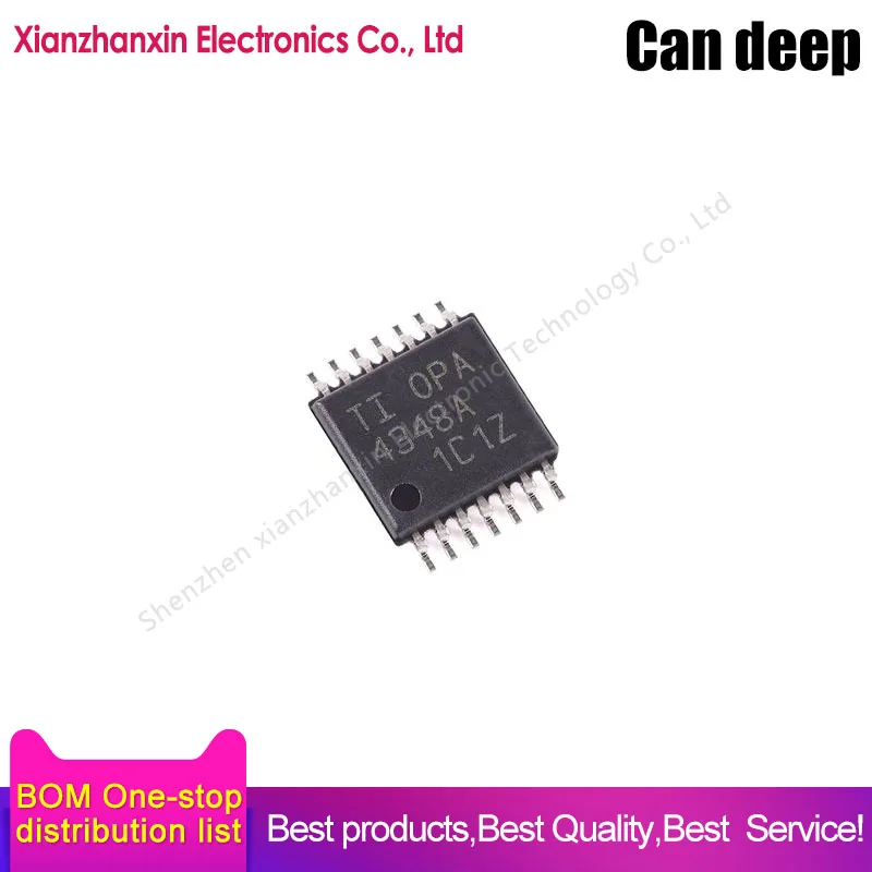 

5~20pcs/lot OPA4348AIPWR OPA4348AIPW OPA4348A TSSOP14 Operational amplifier