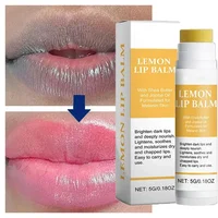 Lemon Ginger Lip Balm Remove Dark Balm Lighten Melanin Mask Gloss Oil Exfoliatings Clean Moisturizing Korean Lip Care Products 1