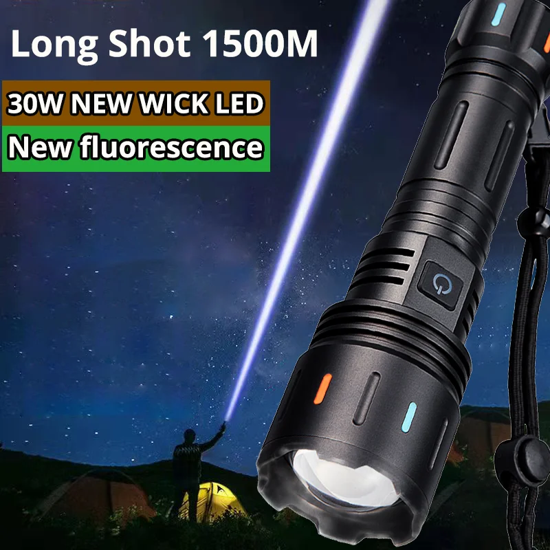 

Long Range High-power LED Flashlight TYPE-C Rechargeable Torch Light Flashlight Tactical Lantern Long Shot Hand Lamp For Camping