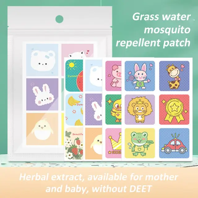 60/36/30/24/22/18/6Db Könnyű Szériaellenes Matricák Szúnyogi Javítás Szúnyogmatricák Gyermekeknek Nők Férfiak Véletlenszerű Minta Kültéri