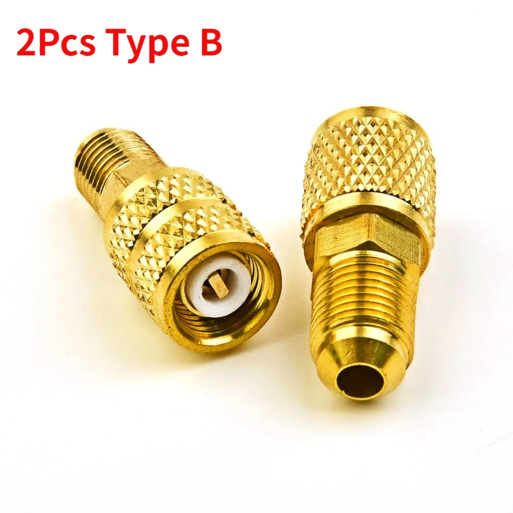 R410a 어댑터 5/16 SAE F 퀵 커플러 - 1/4 SAE M 플레어 5/16 SAE M - 1/4 SAE