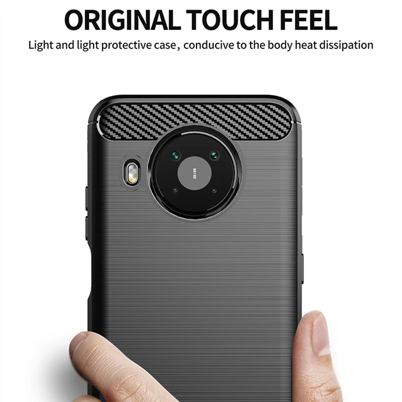 Premium Soft Silicone Armor Case - Slim Carbon Rubber TPU Cover