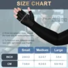 Long Copper Compression Arthritis Gloves for Women&Men,Medical Arm&Hand,for Carpal Tunnel,Lymphedema Fingerless Pressuse Gloves 4