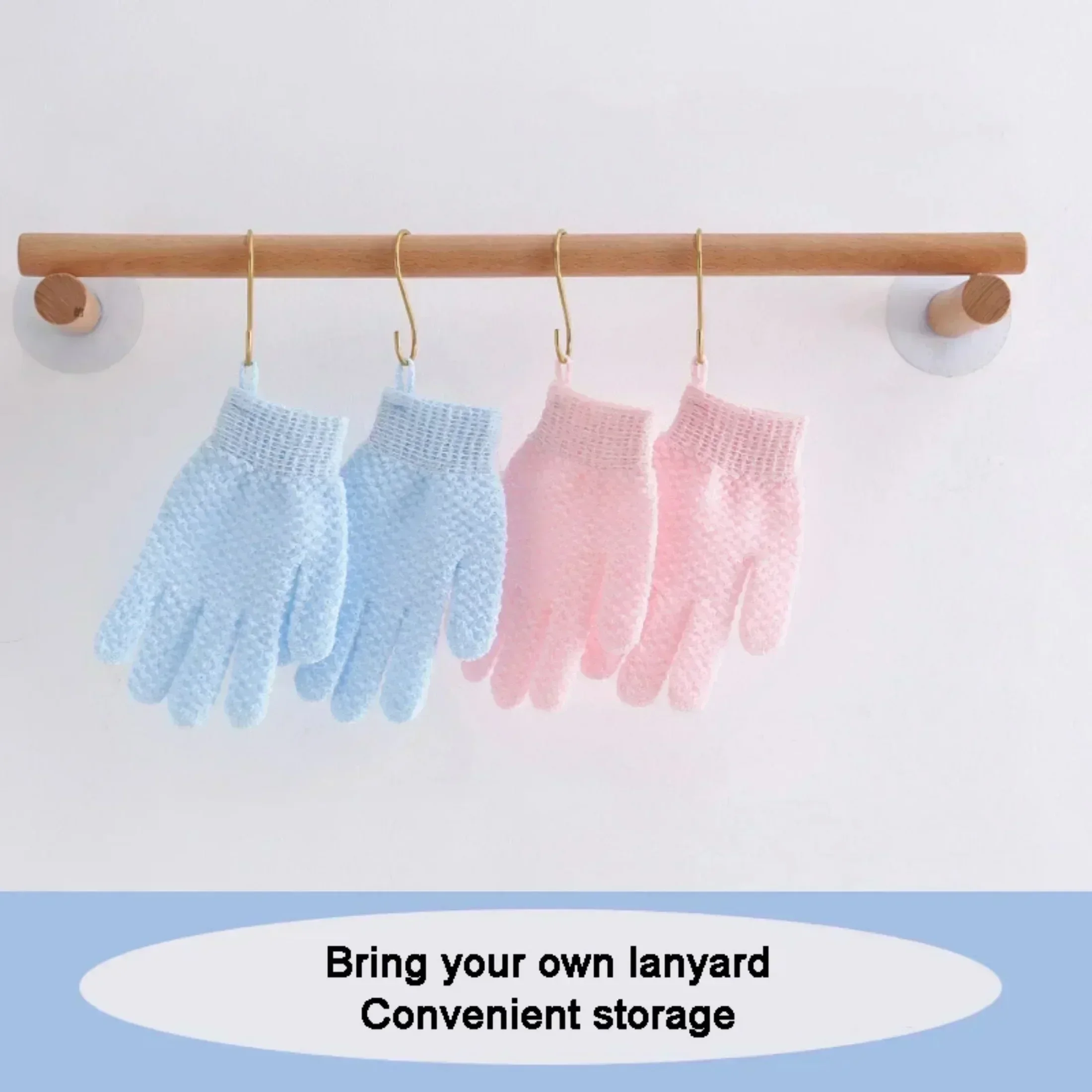 Exfoliating Shower Gloves 1Pcs Cleaning Bath Glove Shower Scrub Body Massage SPA Foam Rubbing Mud Peeling
