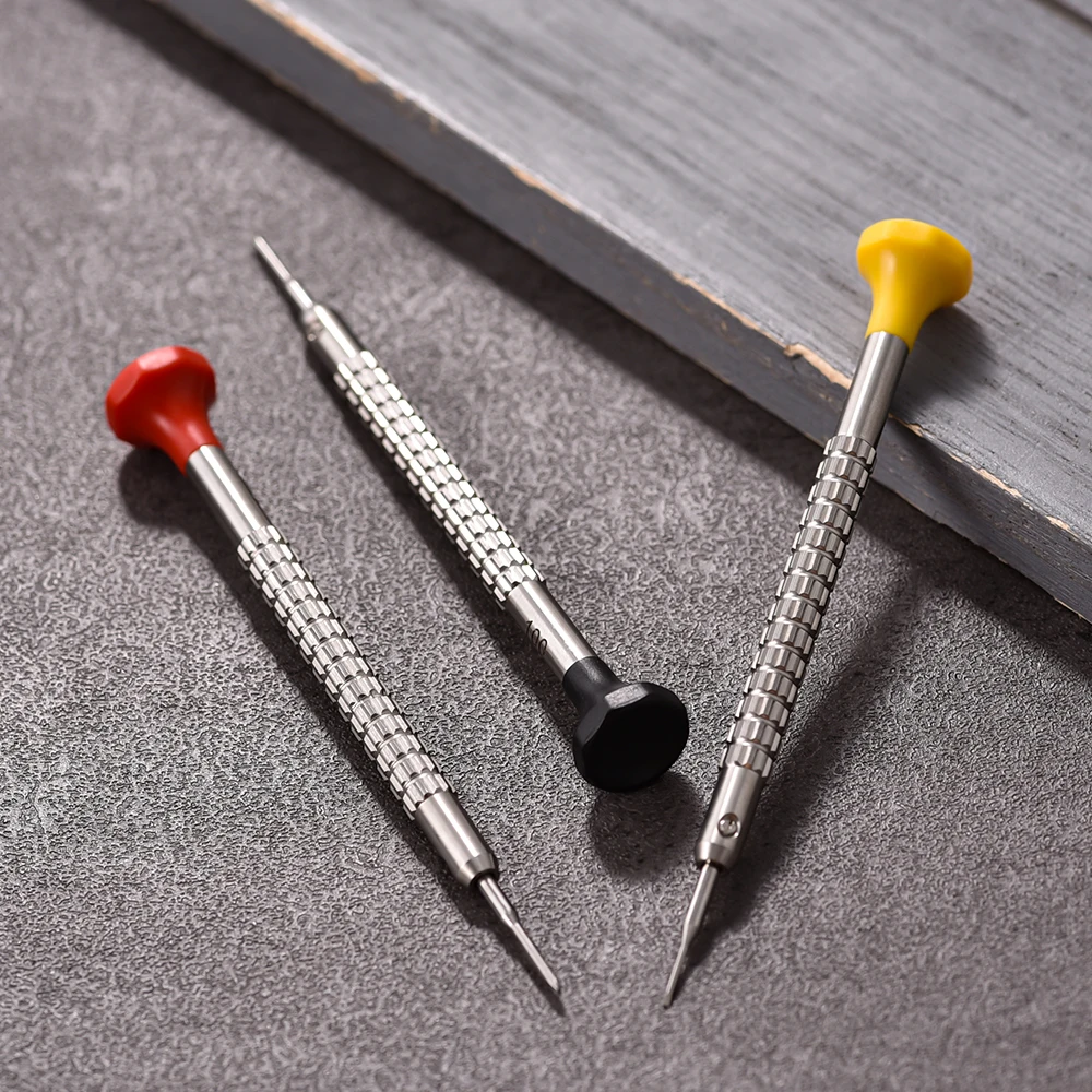 정밀 시계 수리 드라이버 0.8-1.6mm 미니 슬롯 드라이버 정밀 기기 수리 손 도구