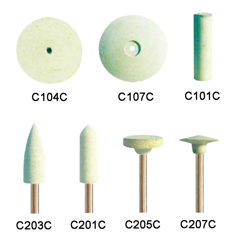 DentalSiliconeGrindingHeadSiliconRubberWheelsBursDentalLab