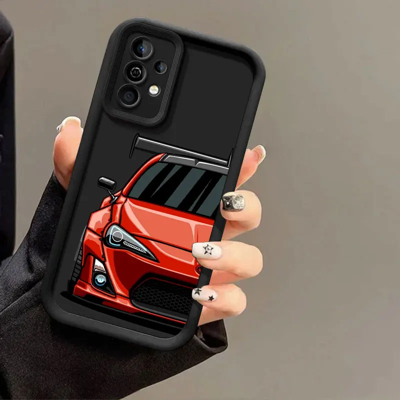 Cartoon Tokyo JDM Drift Sports Car Phone Case Cover