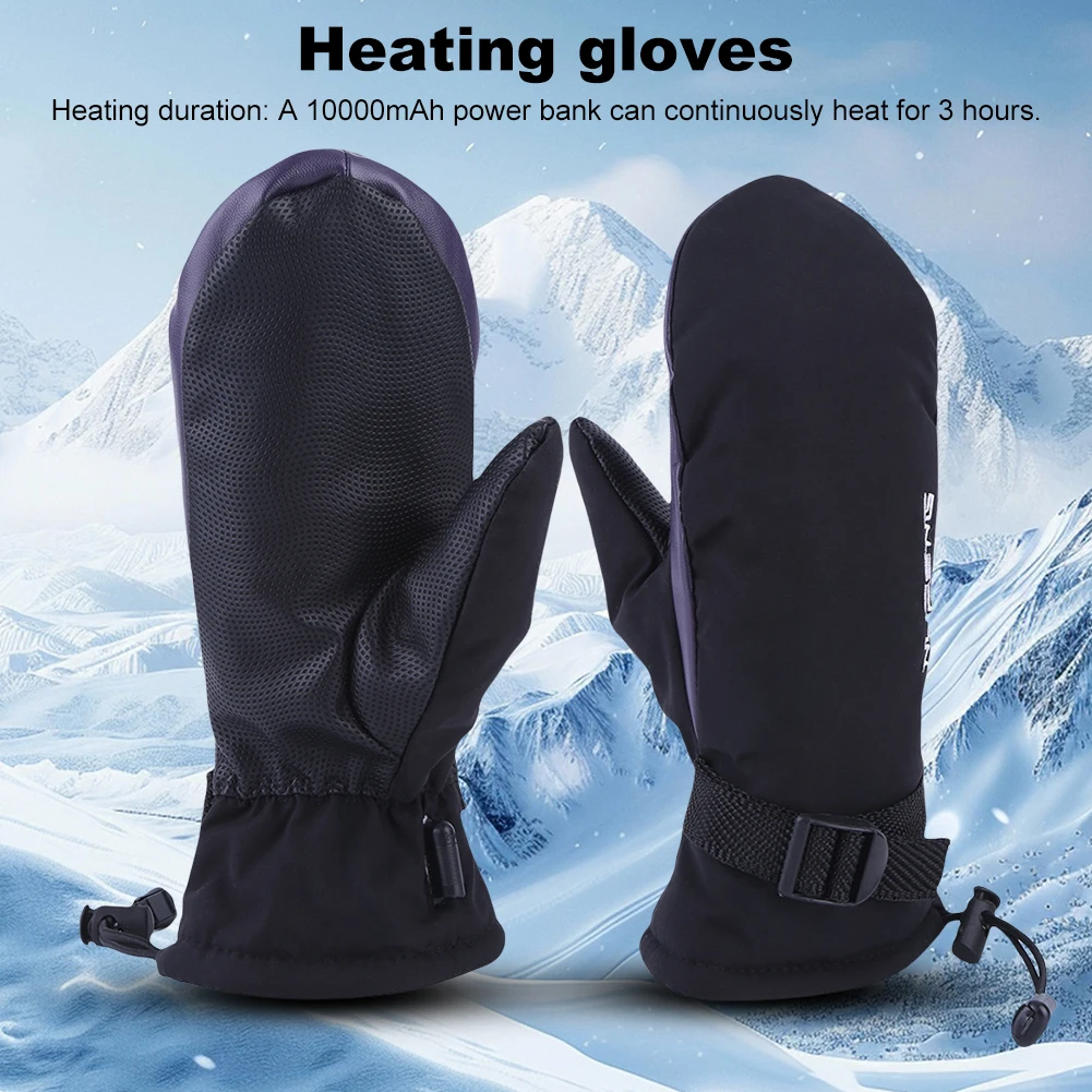 Waterproof Electric Heated Gloves for Skiing Cycling Running