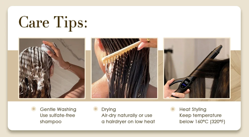 VeSunny Clip-in-Haarverlängerungen, Echthaar, doppelt gewebt, Remy-Perücken, 7 Stück, Clip-on-Verlängerungen, dunkelbraun, blond, 100 g, brasilianisches Haar – Detail 6