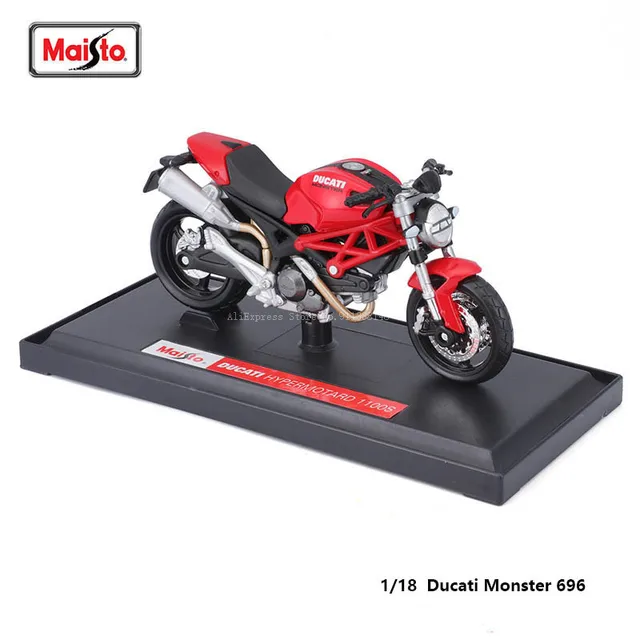 Maisto Ducati Panigale V4 S Corse 1:18 Scale Alloy Motorcycle Diecast Model Collectible Grade Gift Toy - MONSTER 696