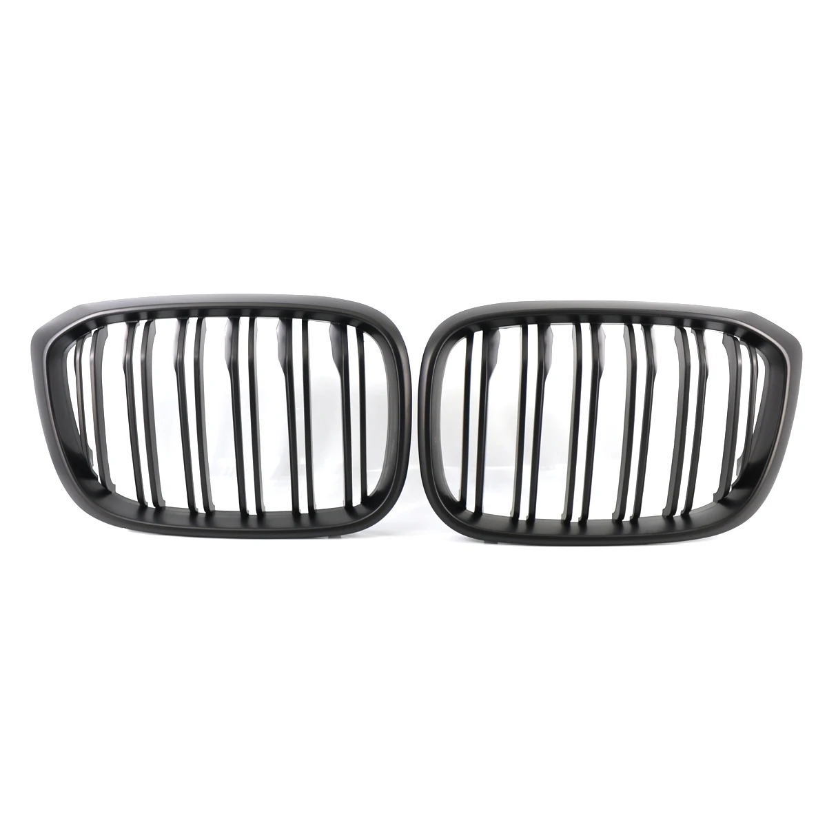 

Matte Black Front Bumper Hood Kidney Grille Double Slat Racing Grills For BMW G01 G02 G08 X3 X4 18-2021 51712462817 51712462818