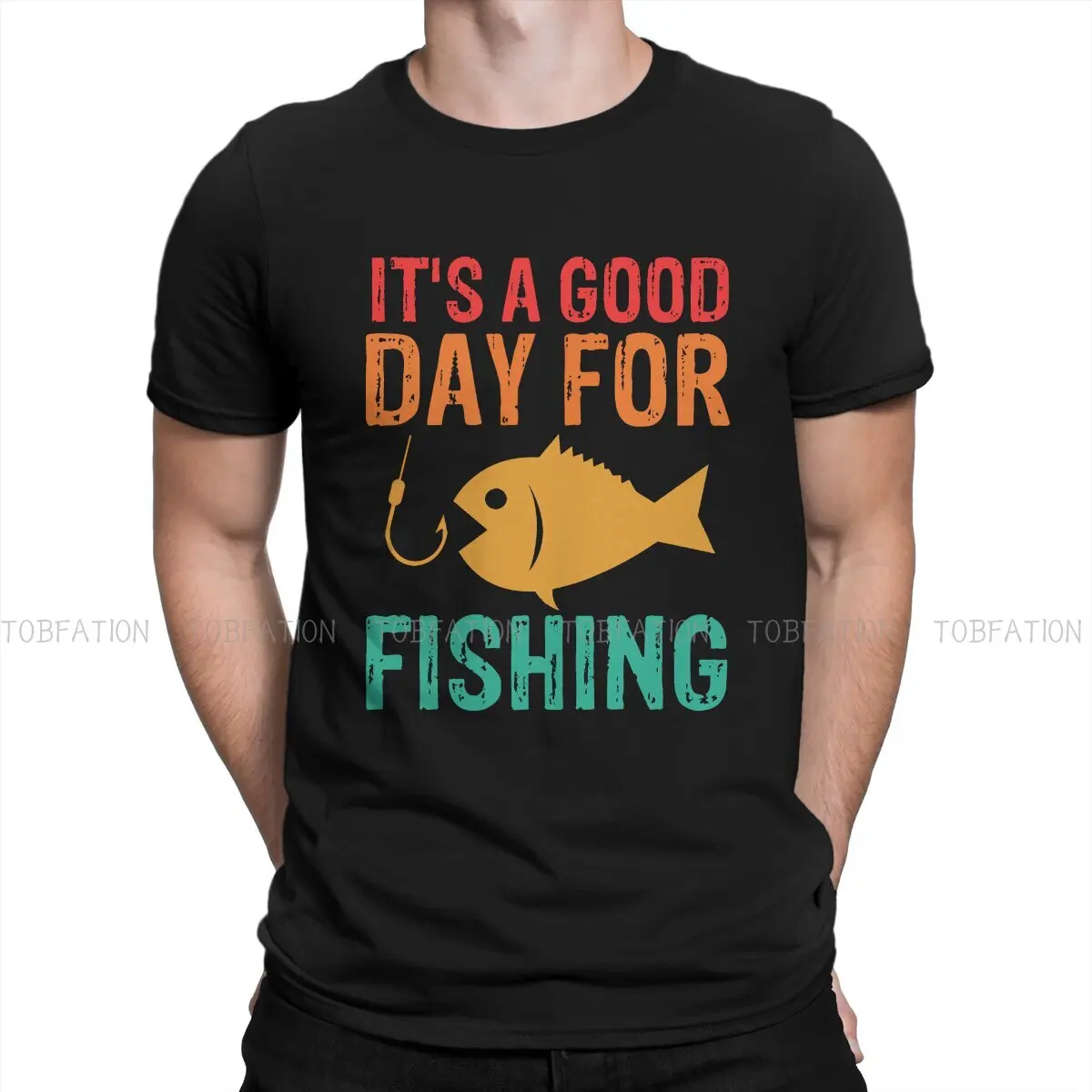 

Fishing Pure Cotton TShirt Novelty Classic T Shirt Leisure Men Tee Shirt New Design