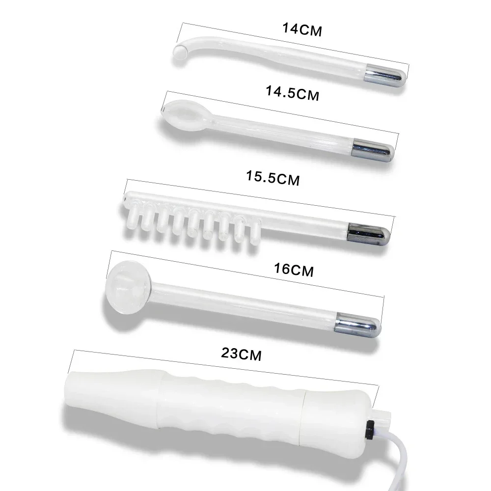 Anti Wrinkle Face Clean Tool Beauty Products High Frequency Facial Machine Electrotherapy Wand Glass Tube Skin Tightening Device