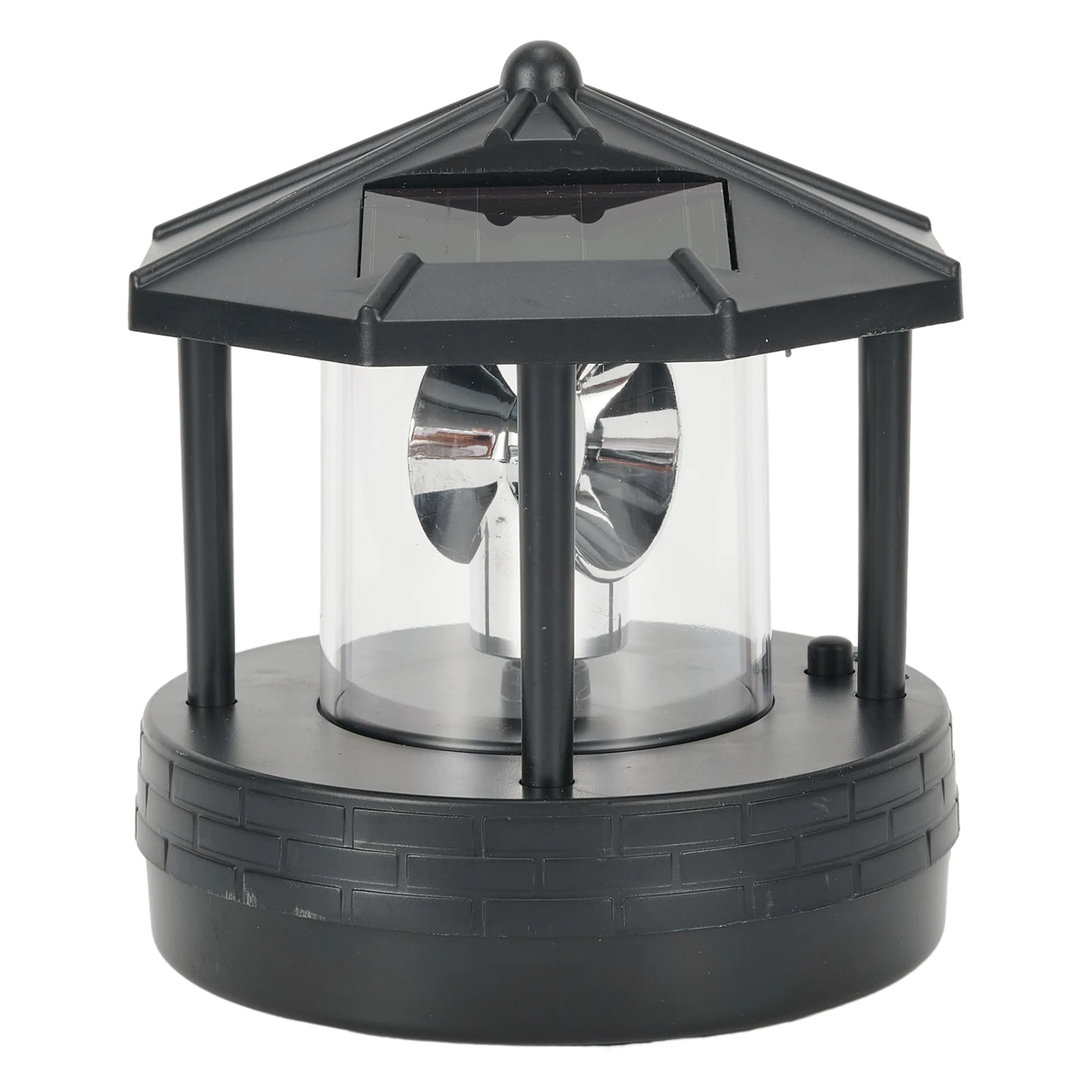 

Solar Light Plastic LED Rotating Light Rockery Landscape Decor Waterproof Street Light Garden Lighthouse Lawn Decoration