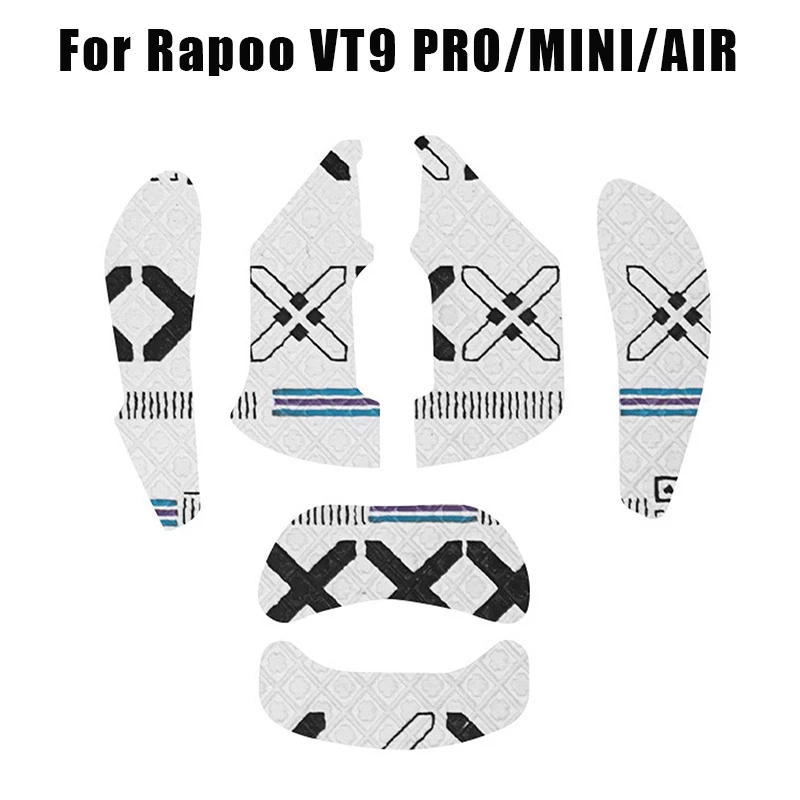 Rapoo VT9 PRO 미니 에어 마우스 그립 테이프 스티커, 미끄럼 방지, 땀 흡입, 블랙 게이밍 E 스포츠 게이머 액세서리