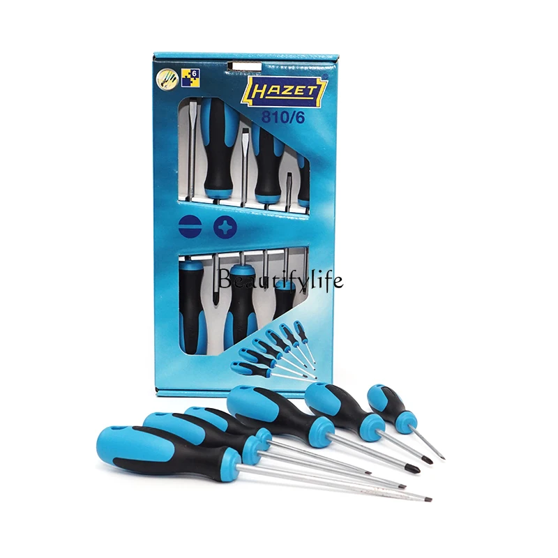 

Germany Imported Cross and Straight Screw Bits Set Screwdriver Screwdriver 6-Piece Set