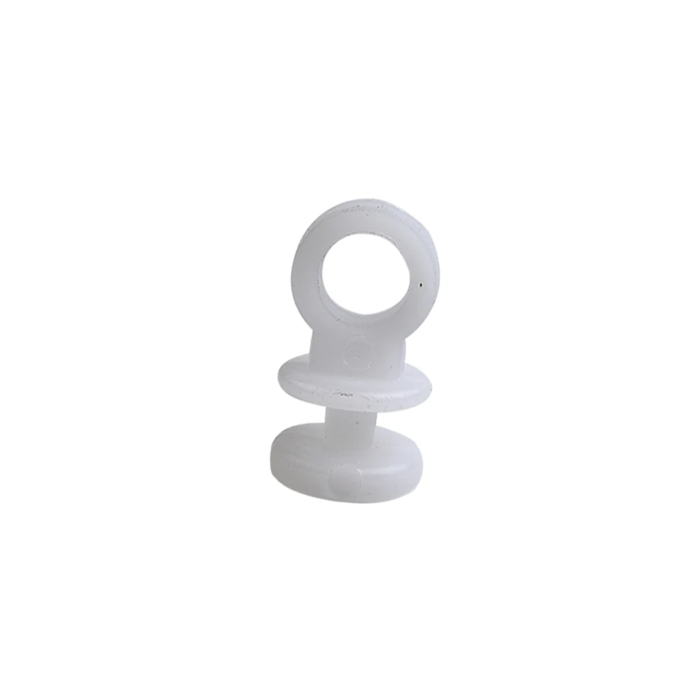 50X Plastic Curtain Track Hooks Runner Fit For Camper Van Motorhome Caravan Boat White Plastic Interior Accessories