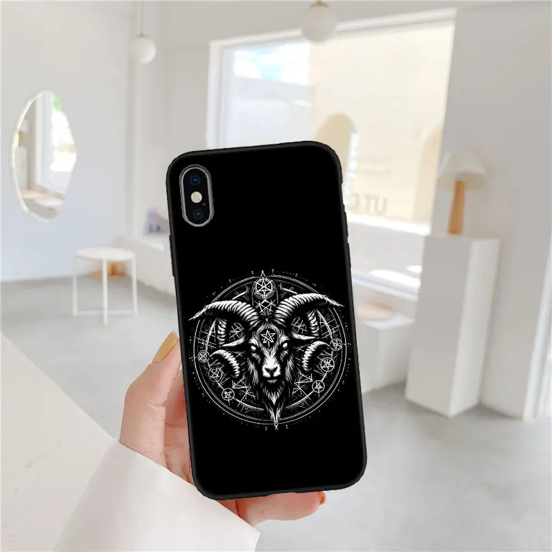 Satan Goat Head Design Phone Case