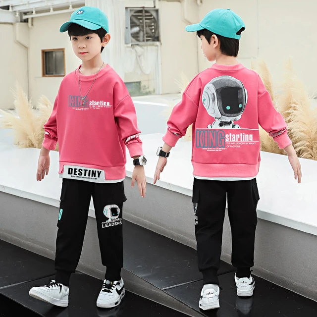 Conjunto de ropa deportiva para niños y adolescentes, chándal con