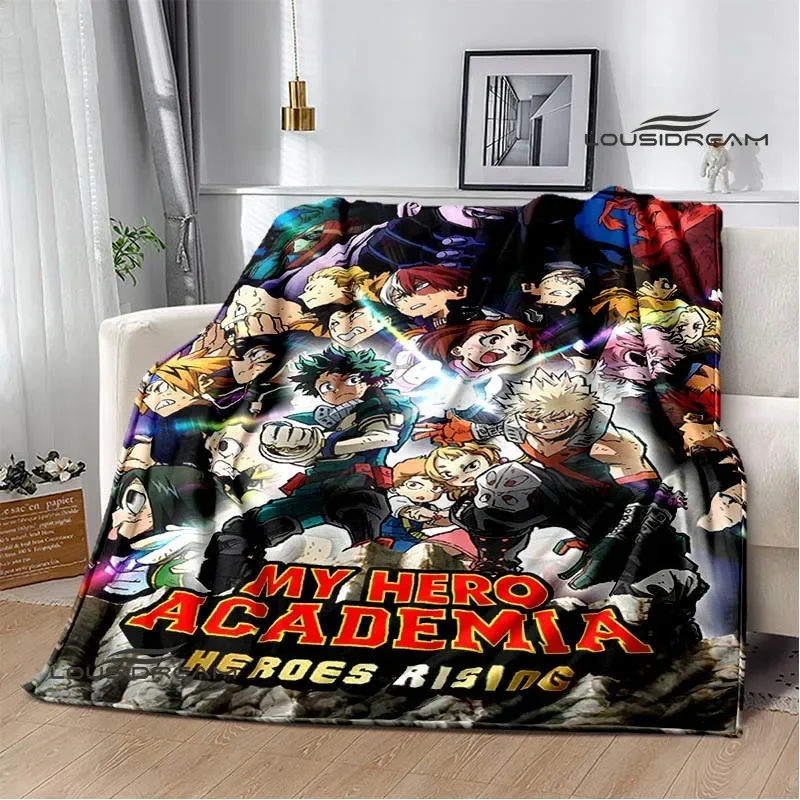 My Hero Academia Cartoon printed blanket Warm Flannel Blankets Soft and Comfortable blanket Home Travel Blanket Birthday Gift 4