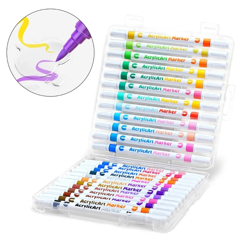 Acrylic Paint Pens Acrylic Marker for Rock Painting, Ceramic, Glass,DIY Craft Card Making Art Supplies 24/48/72/96Color