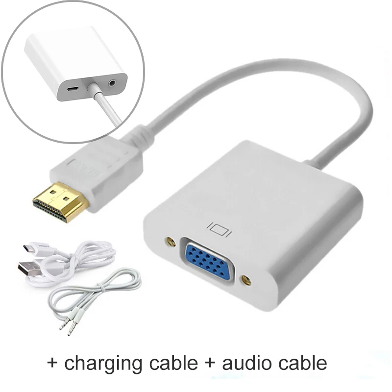 SLDXIAN Cavo HDMI A VGA, Cavo Adattatore HDMI A VGA (maschio A Maschio - 6