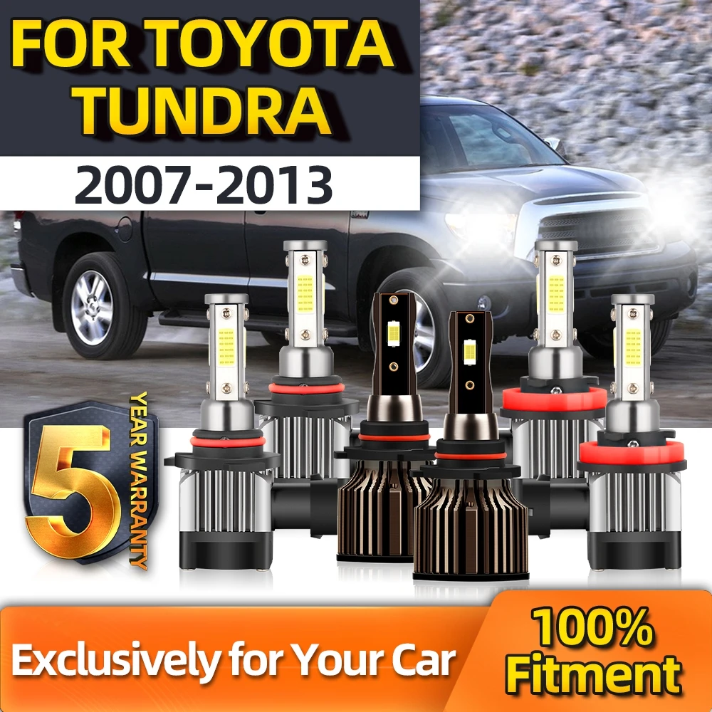 

TEENRAM 12V LED 9145 Fog Light + 9005 H11 High Low Combo Turbo Lamps Kit For Toyota Tundra 2007 2008 2009 2010 2011 2012 2013