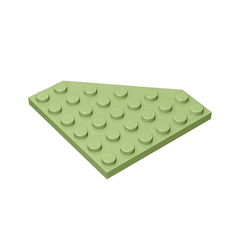 Gobricks 6106 10 Stück Keilförmige Teile Platte 6x6 Abgeschrägte Ecken MOC Bausteine Kompatibel DIY Montage Bausteine Partikel Gehirnspielzeug Geschenk – Detail 4
