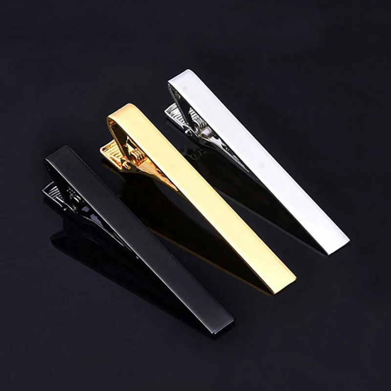 For Mens Collar Clip Tie Clip Fashion Style Ties for Men Metal Tone Simple Bar Clasp Practical Necktie Accessories Clasp Tie Pin images - 6
