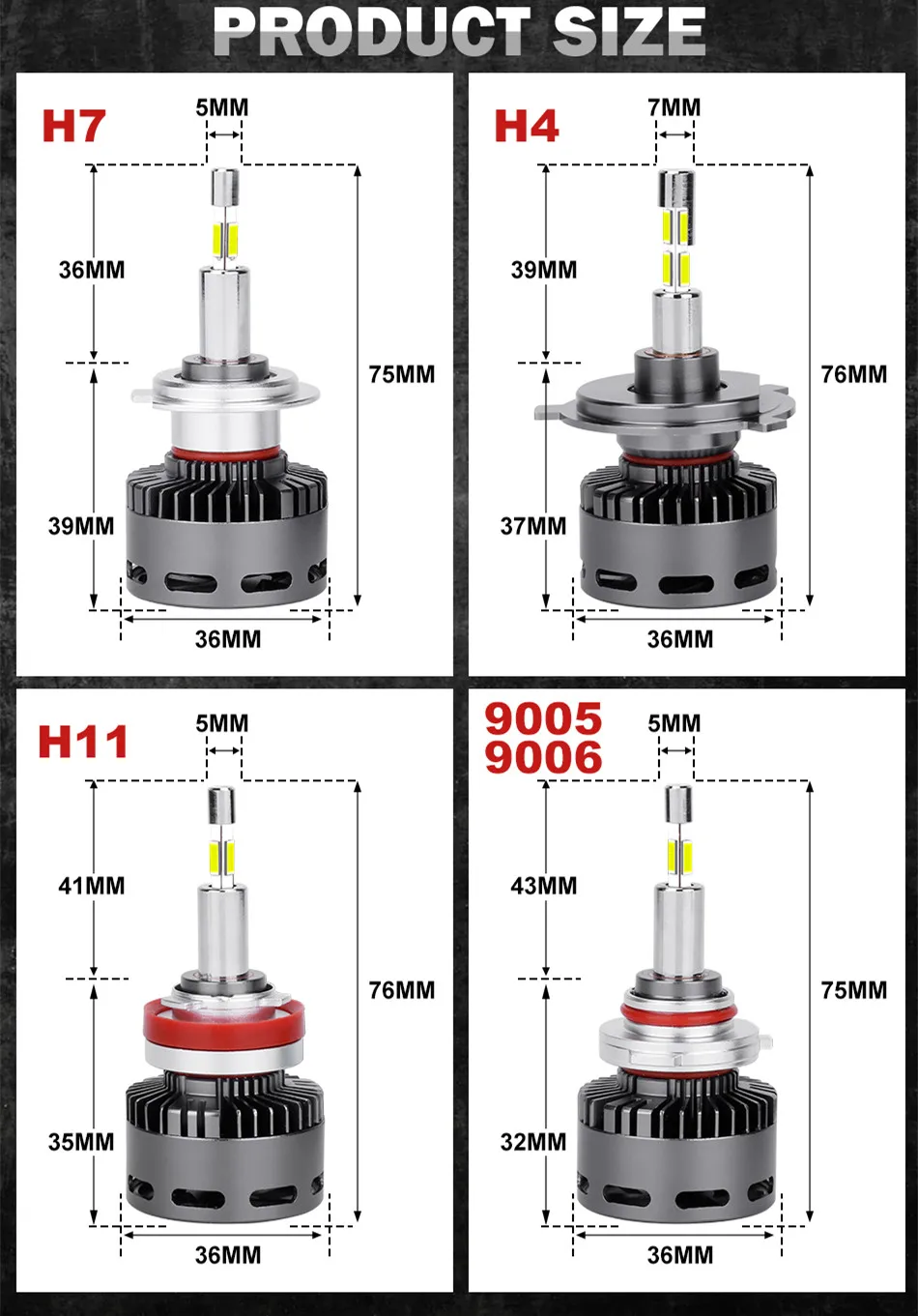 ڵ Ʈ Canbus   ͺ , H7 LED 360, 15000000LM, H4, 1700W LED, H11, H1, 9005, HB3, 9006, HB4, 9012, HIR2, 6