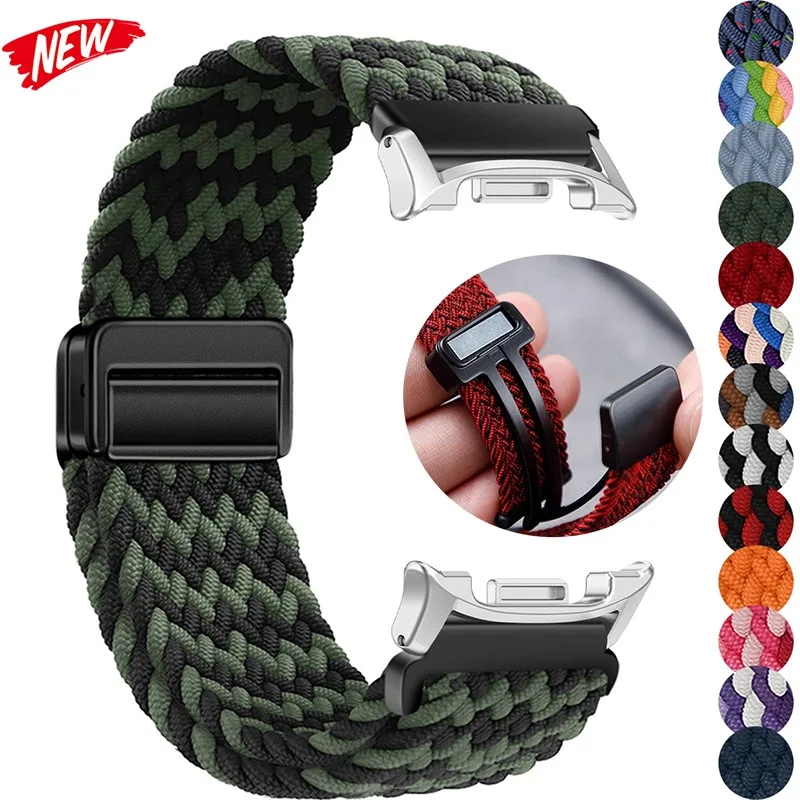 Colorful Magnetic Nylon Braided Sport Strap Bracelet