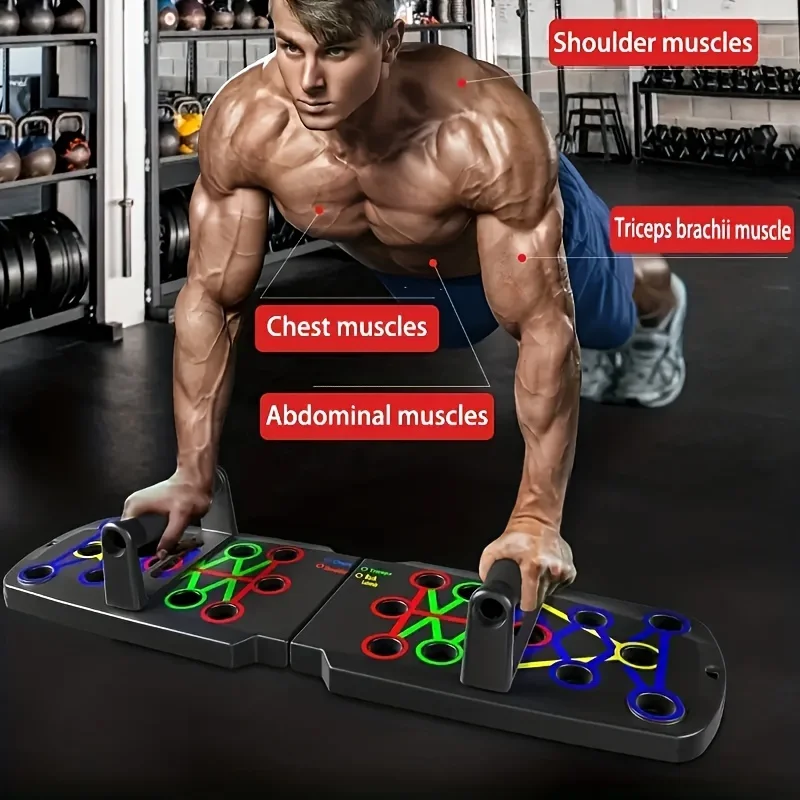 Portable Multifunctional Push-up Board Strengthen Chest & Abs Durable Design Versatile Workout Equipment Home Gym Body Tonin folding push up board push up board