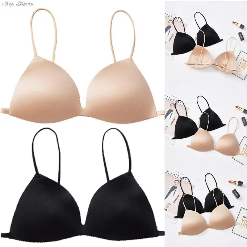 

Women's No Steel Ring Comfortable Invisible Strapless Bra Strapless Underwear Black/NUDE Bra For Women Women's Underwear