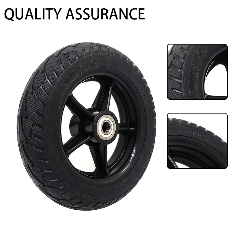 Pneumatico Per Scooter Per Mobilità 200X50 (8X2) Pneumatico Solido Pneumatico 200*50 Resistente All'Usura E Non Gonfiabile