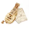 Hurdy Gurdy Mechanical Model DIY Musical Instrument 3D Wooden Puzzle Building Kits Birthday Gift For Adults and Kids 6