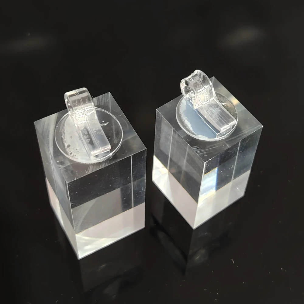 7Pcs Different Height Acrylic Round/Square Finger Ring Jewelry Display Stand Holder Photography Props Showcase Organizer Rack