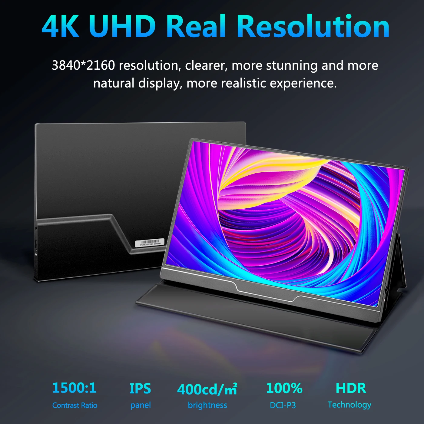 ǻ Ʈ Xbox PS4/5   Ŀ ̹ ÷, ְ 15.6 ġ 4K UHD ޴ , 3840*2160 IPS HDR 400 Ʈ