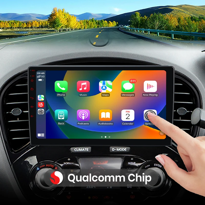Qualcomm Chip 8 Core für Nissan Juke YF15 2010–2014 Wireless CarPlay für Apple Android Auto Autoradio GPS IPS RDS FM WiFi BT 4G