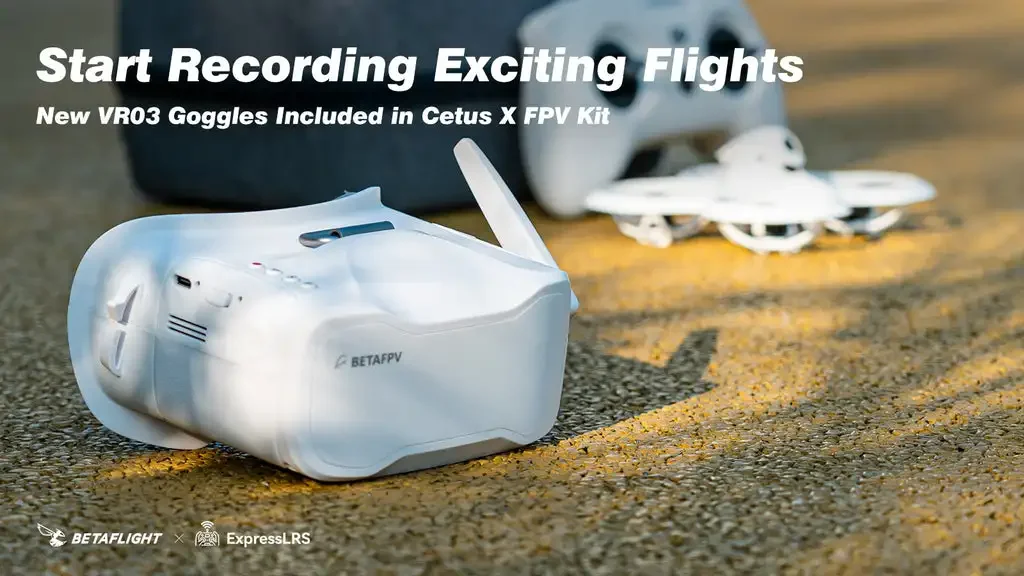 BETAFPV Cetus X FPV Kit RTF Brushless Quadcopter FPV Racing  With 2.4G ELRS LiteRadio3 Transmitter/VR03 FPV Goggles Rc toy