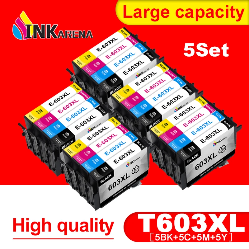 

INKARENA 4-20 в упаковке 603XL T603XL совместимые картриджи с чернилами для Epson искусственная фотография