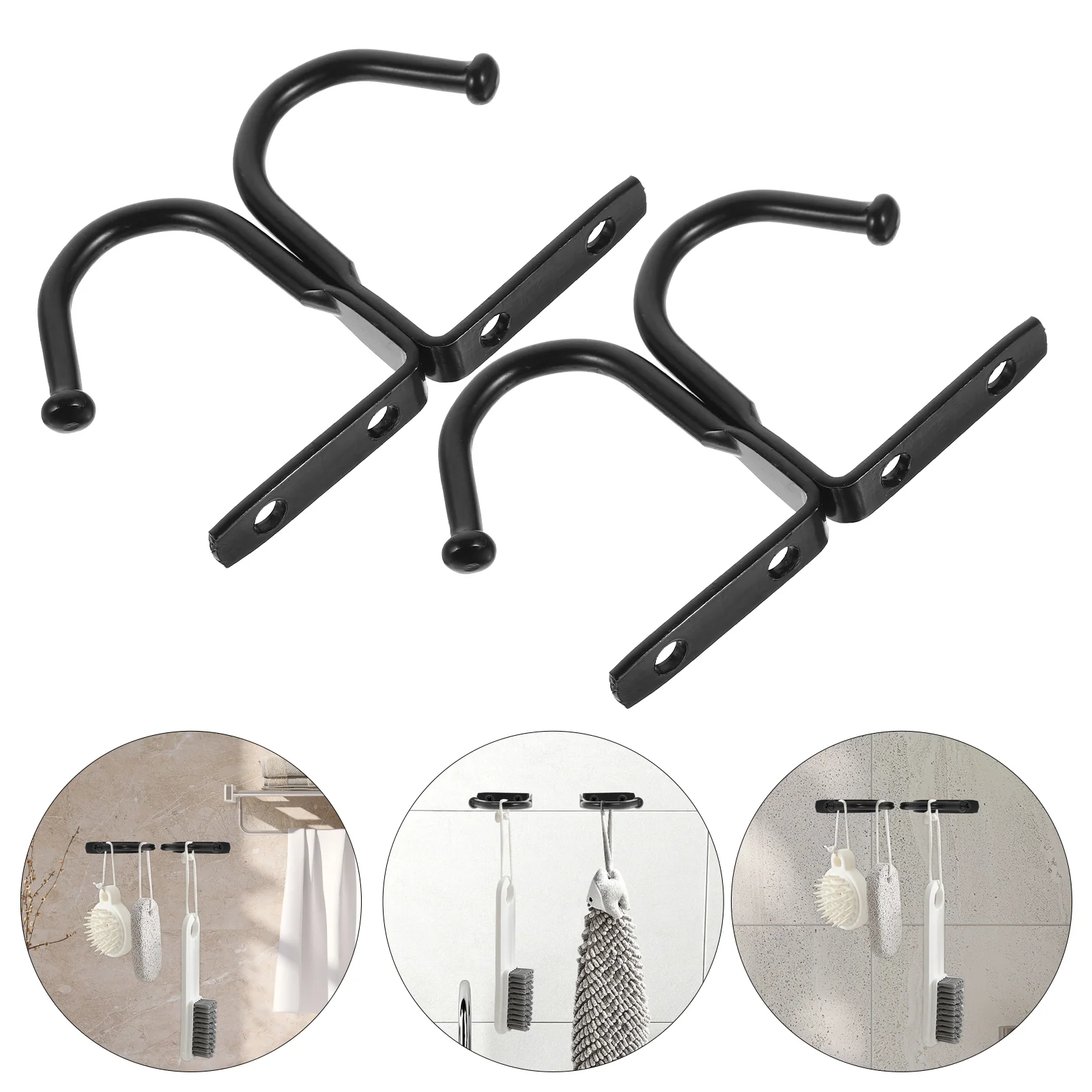 

10pcs Household Wall Mounted Iron Hook Hanging Hook Clothes Hanger Warehouse Hook