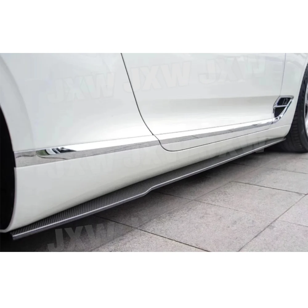 Carbon Fiber Side Skirts Rocker Panels For Bentley Continental GT W12 2015-2017 2018-2021 Car Side Skirt Extensions Body Kits - - Racext 28