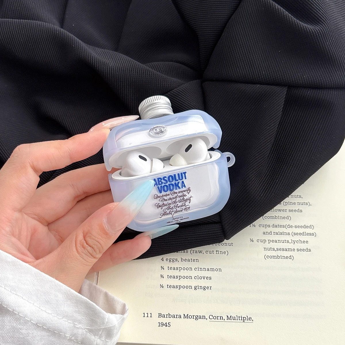Vodka Bottle Shaped TPU Earphone Case Cover
