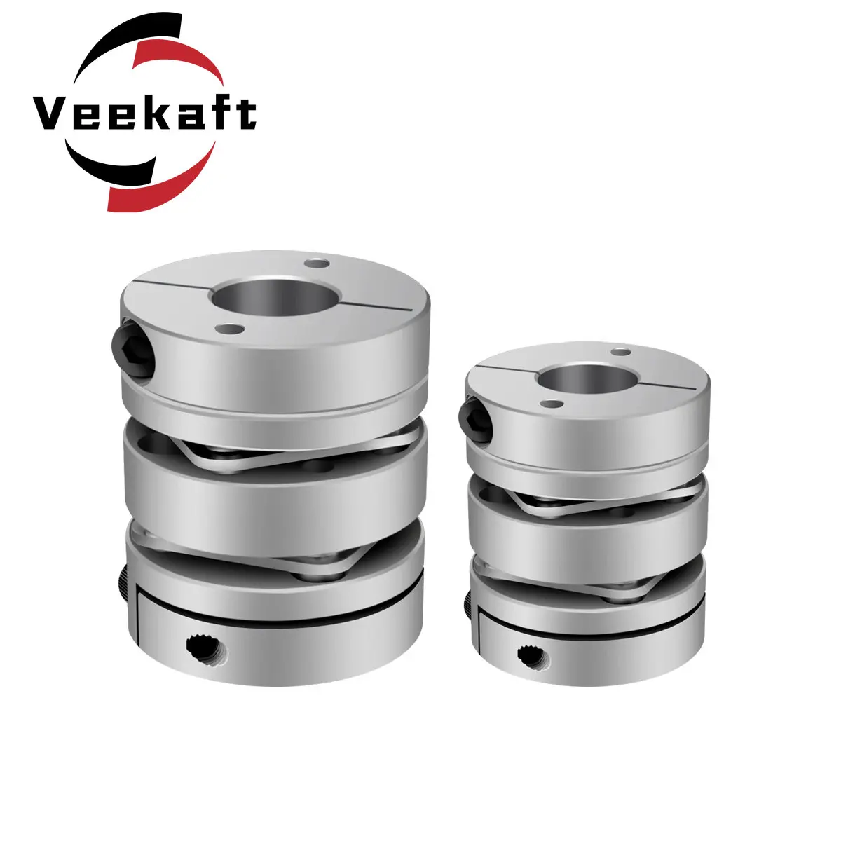Aluminum Alloy D20L26 Double Diaphragm Coupling Elastic Connector D20mm L26mm Ball Screw Step Servo Motor Encoder Computer