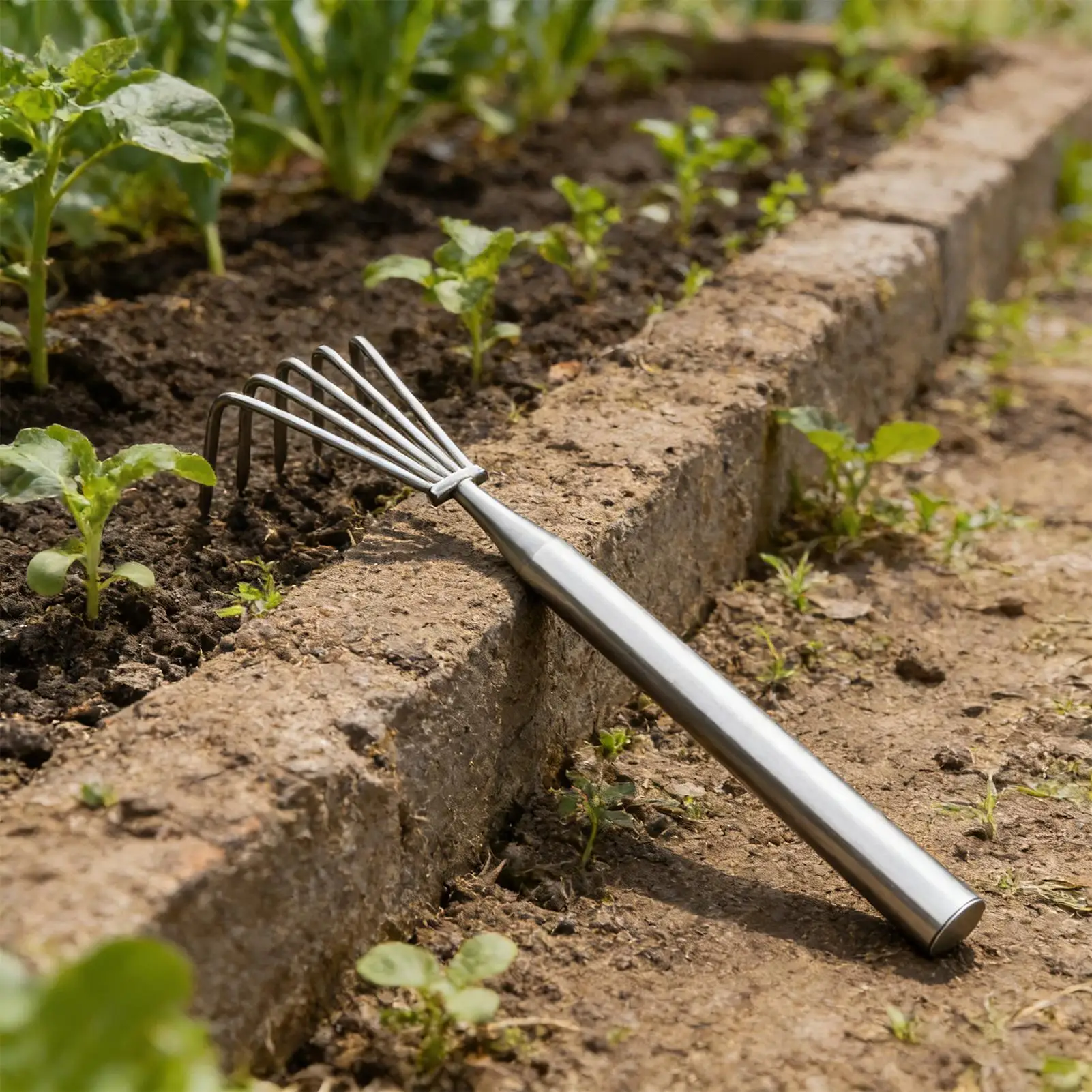 Claws Garden Hand Rake Stainless Steel Manual Small Leaf Rakes ...