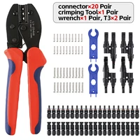 Livraison gratuite 10/20/50 paires connecteur solaire 1000V30A branche de panneau solaire connecteurs PV connecter outil pince à sertir 4