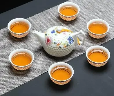 Blue White Exquisite Ceramic Teapot Kettles Tea Cup Porcelain Chinese Kung Fu Tea Set Drinkware